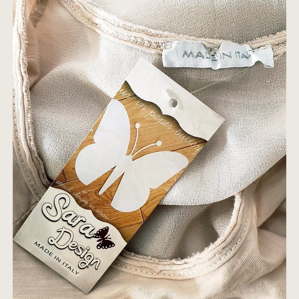 Sara Design Peek-A-Boo Top (Made in Italy) NWT - Picture 8 of 8